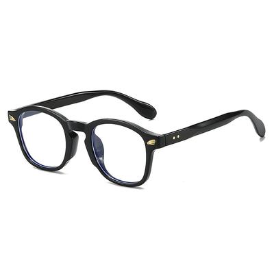 2025 Retro Reiskorn-Nagel Runde Sonnenbrille Tragbare Myopie-Brille Blaulichtfilter-Brille