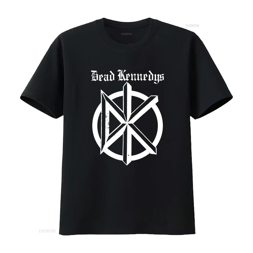 Vintage Punk Rock Dead Kennedys Band Logo Print Casual T Shirt Vintage Washed Stylish Stretched Fashion Soft
