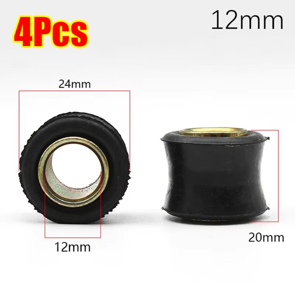 

4Pcs 10MM 12MM Rubber Sleeve Fixed Ring Buffer Rubber Ring New Shock Absorber Bushes 4Pcs 12mm
