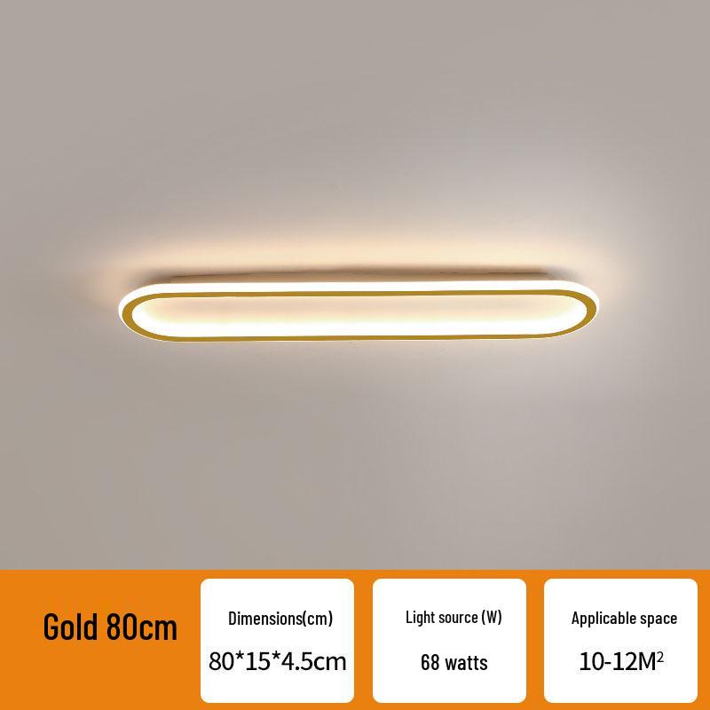 2024 Modern Long Strip Ceiling Light for Hallway, Bedroom, Dining Room, Balcony, Walk-in Closet, and Staircase
