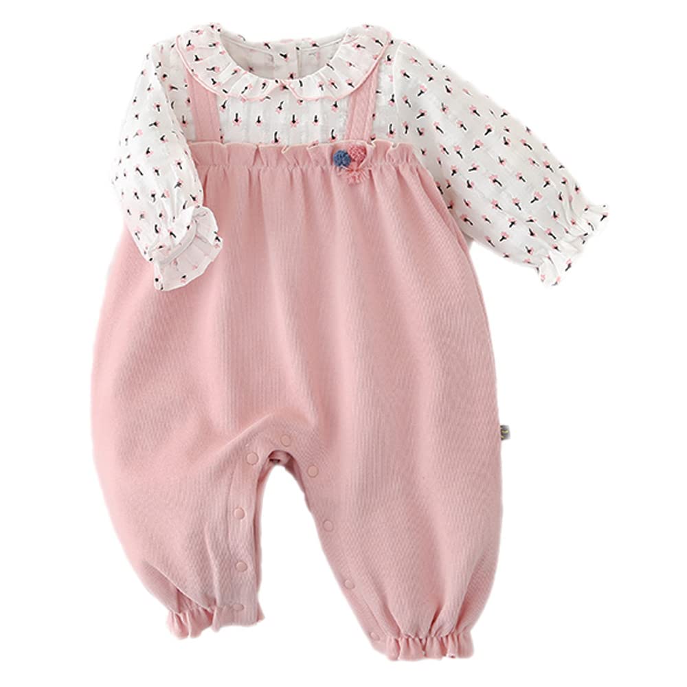 

Детская одежда Боди с длинным рукавом Весна Осень Одежда для девочек Комбинезоны Детский воротник Розовый 80см Месяцы [Reegoo Peter] Детский 9-12 розовый