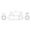 Top Industrial Surface Deep Socket Set for Socket Case Made In Japan (TOP) (8-Piece) Wrenches, 12.7mm Drive, Included, DS4-1024, Tsubame-Sanjo,