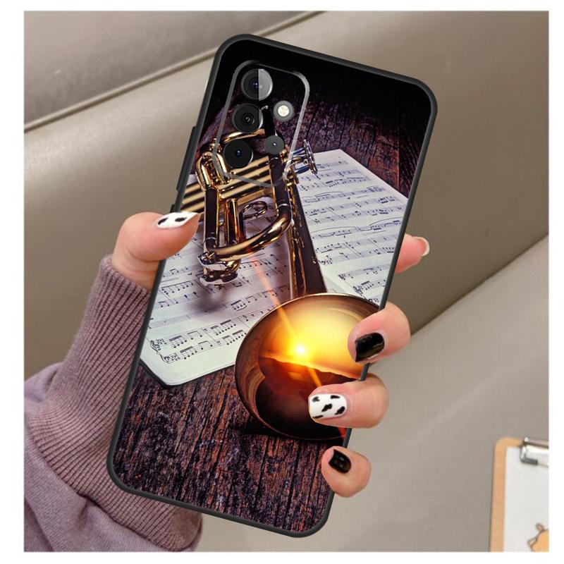 Piccolo Trumpet Brass Instruments Case For Samsung Galaxy A32 A52 A12 A22 A16 A26 A36 A56 A06 A55 A35 A15 A54 A34 A14 A13 A53