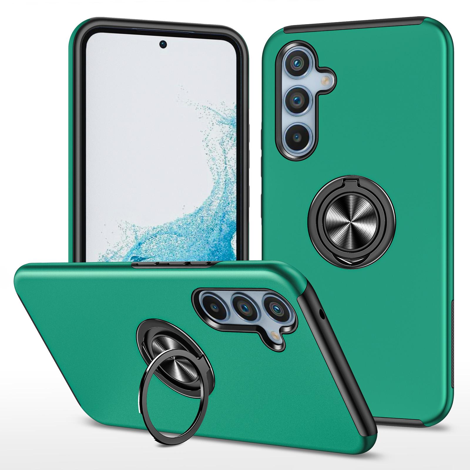 

Чехол для Samsung Galaxy A16 5G/A16 4G PC+TPU Чехол для телефона с вращающимся кольцом-держателем E