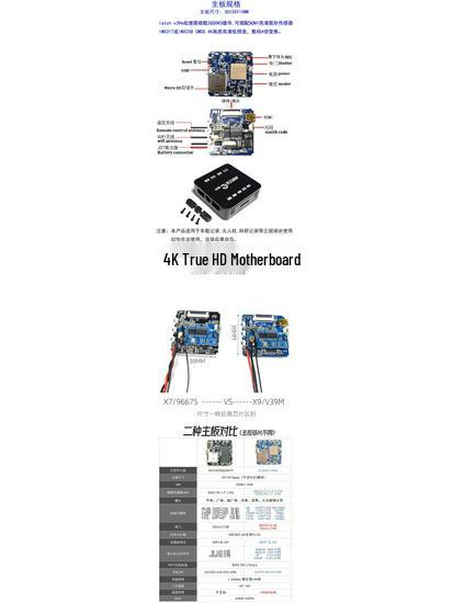Novatek X9 4K 60fps Camera Module with V39 Controller and IMX258 Sensor, 4x Zoom