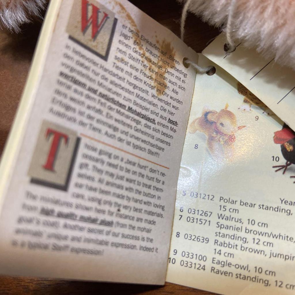 [USED] Steiff Teddy Bear, Holland, 1995, In Excellent Condition with Tags