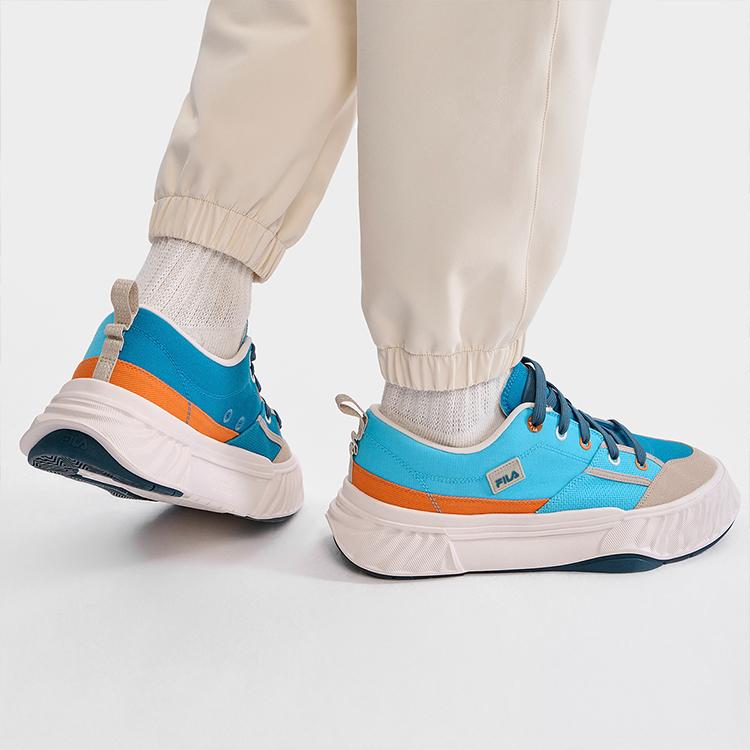 FILA Fosso Casual Shoes Fashion Versatile Comfortable Low-Top Canvas Shoes Men sneaker Bachelor-Blue F12M322301FBM