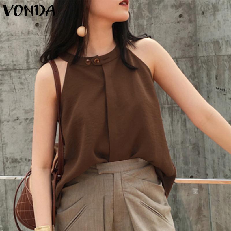 

Летние женские однотонные жилеты без рукавов VONDA