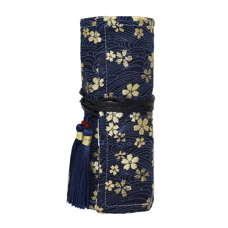 

Portable Crochet Hook Organizer Case with Foldable Bag Holder Multi-Use Storage for Knitting Needles Yarn & Accessories