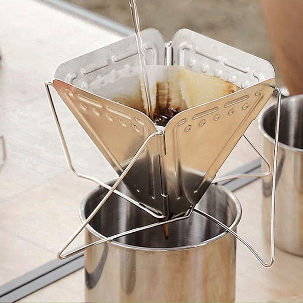 Zusammenklappbarer Kaffeefilterhalter Tragbarer Kaffeetropfer Körbe Kaffeetropfständer Outdoor