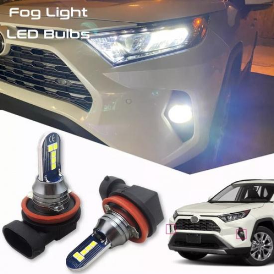2pcs Extremely Bright Xenon White Fog Lights LED Bulbs for Toyota RAV4 2006-