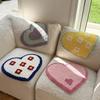 Ins Simple Love Curved Floor Mat for Bathrooms and Bath Areas, Soft and Slip-resistant, Decorative Carpet for Girls' Room