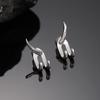 Vintage Fashion Charm Punk Oorbel voor Mannen Afneembare Dubbele Doeleinden Stud Oorbel Prong Oor Punk Feest Heren Sieraden