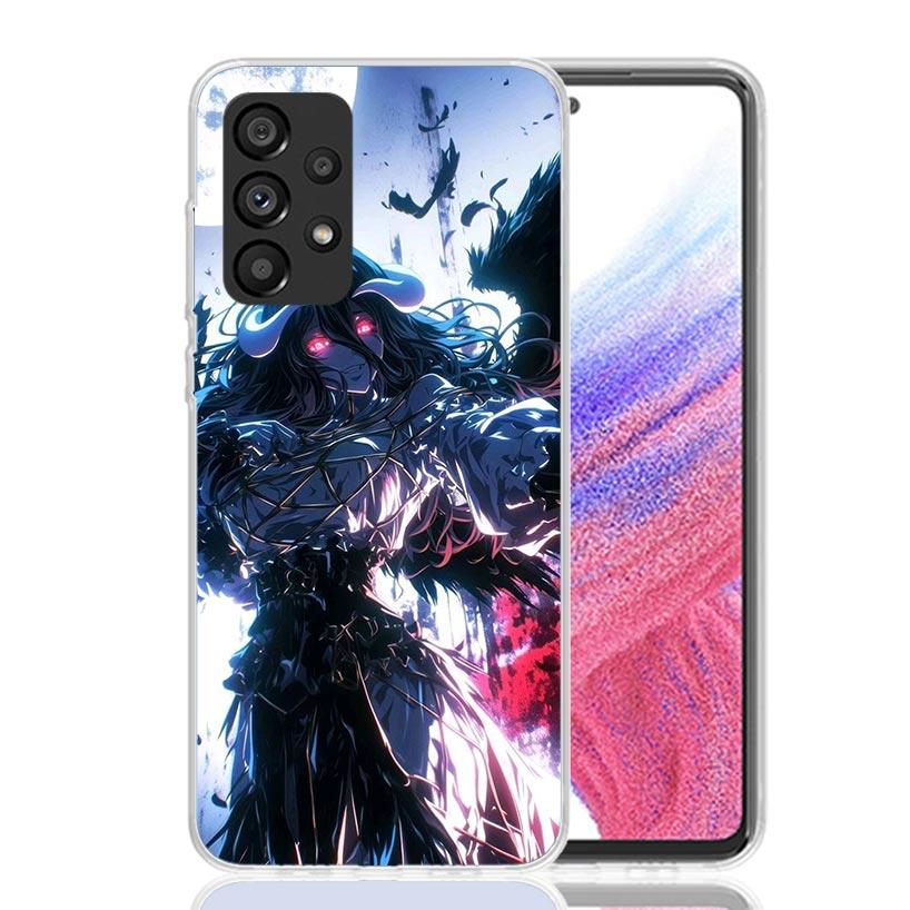 Albedo Overlord Anime Phone Case For Samsung Galaxy A17 A16 A14 A15 A13 A57 A56 A54 A55 A53 A37 A36 A34 A35 A33 A26 A24 A25 A23