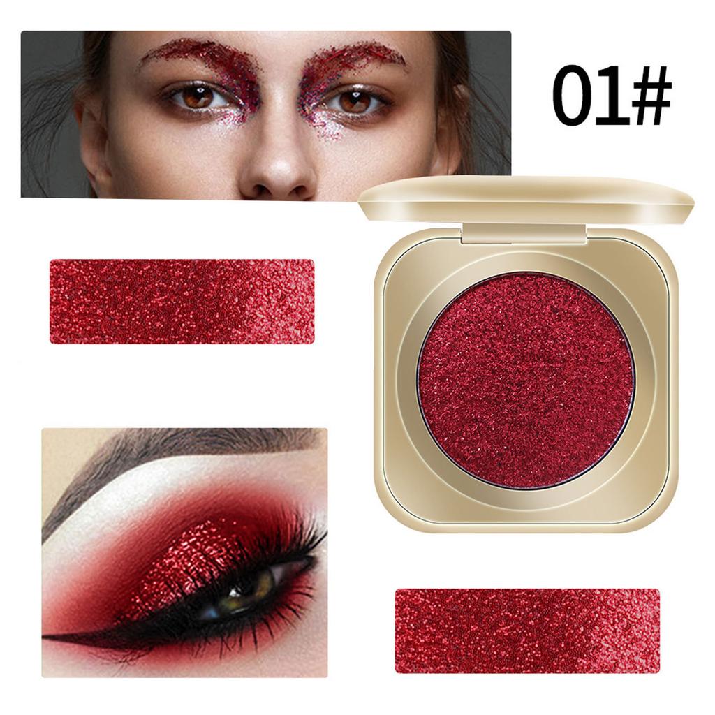 Shimmer Eyeshadow Palette High Pigment Long Lasting Waterproof Cream Eyeshadow Versatile for Eye Makeup and Face Highlighting