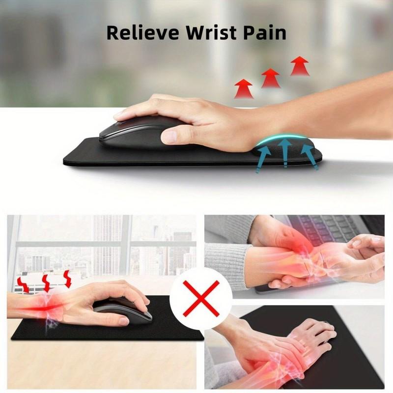 Thick Anti-Slip EVA Mouse Wrist Rest, Ergonomic Support. 23x21cm, for Office, Gaming, Comfort & Precision