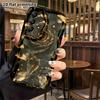 Phone Case: 2D Flat Samsung Galaxy A34 A35 S20 S22 S21 FE Plus Ultra Protective Case, Gilded Black Rose, Christmas and Halloween Holiday Gift