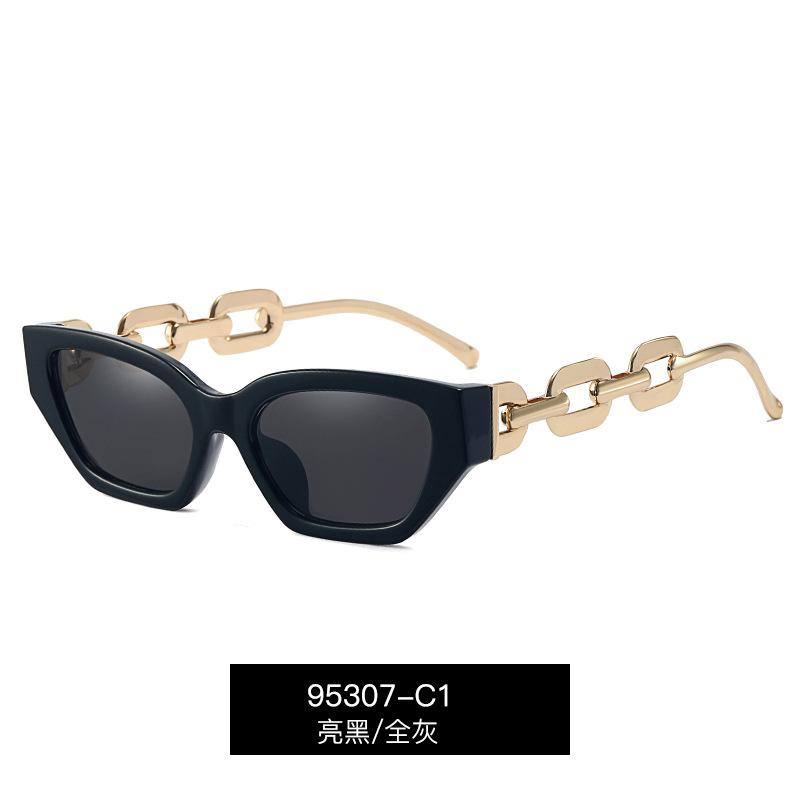 2022 New Luxury Retro Designer Metal Frame Cat Eye Women Ladies Sunglasses