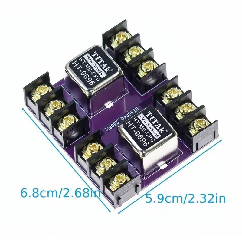 Balanced and Unbalanced Conversion Audio Isolator Permalloy Audio Isolation Transformer 600:600 20Hz-20KHz Audio Isolation