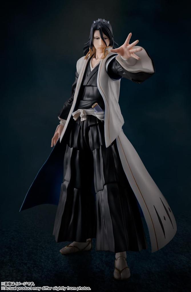 TAMASHII NATIONS BLEACH Blood War Arc Kuchiki Byakuya 155mm ABS PVC Painted Movable Figure S.H.Figuarts Thousand-Year Approx. &