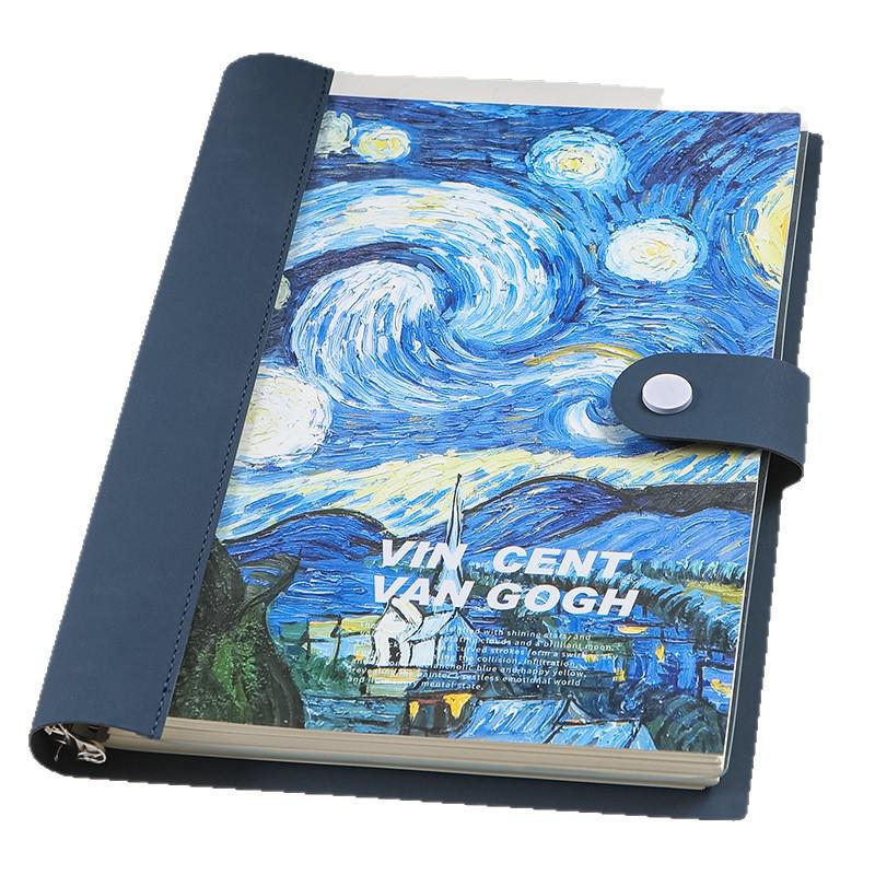 Benutzerdefiniertes transparentes weiches Cover Ölgemälde Notizbuch für Schüler und Doktoranden Tagebücher & Planung