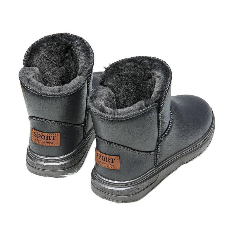 Snow boots Winter cotton shoes Fleece thickened warm fur integrated bread shoes