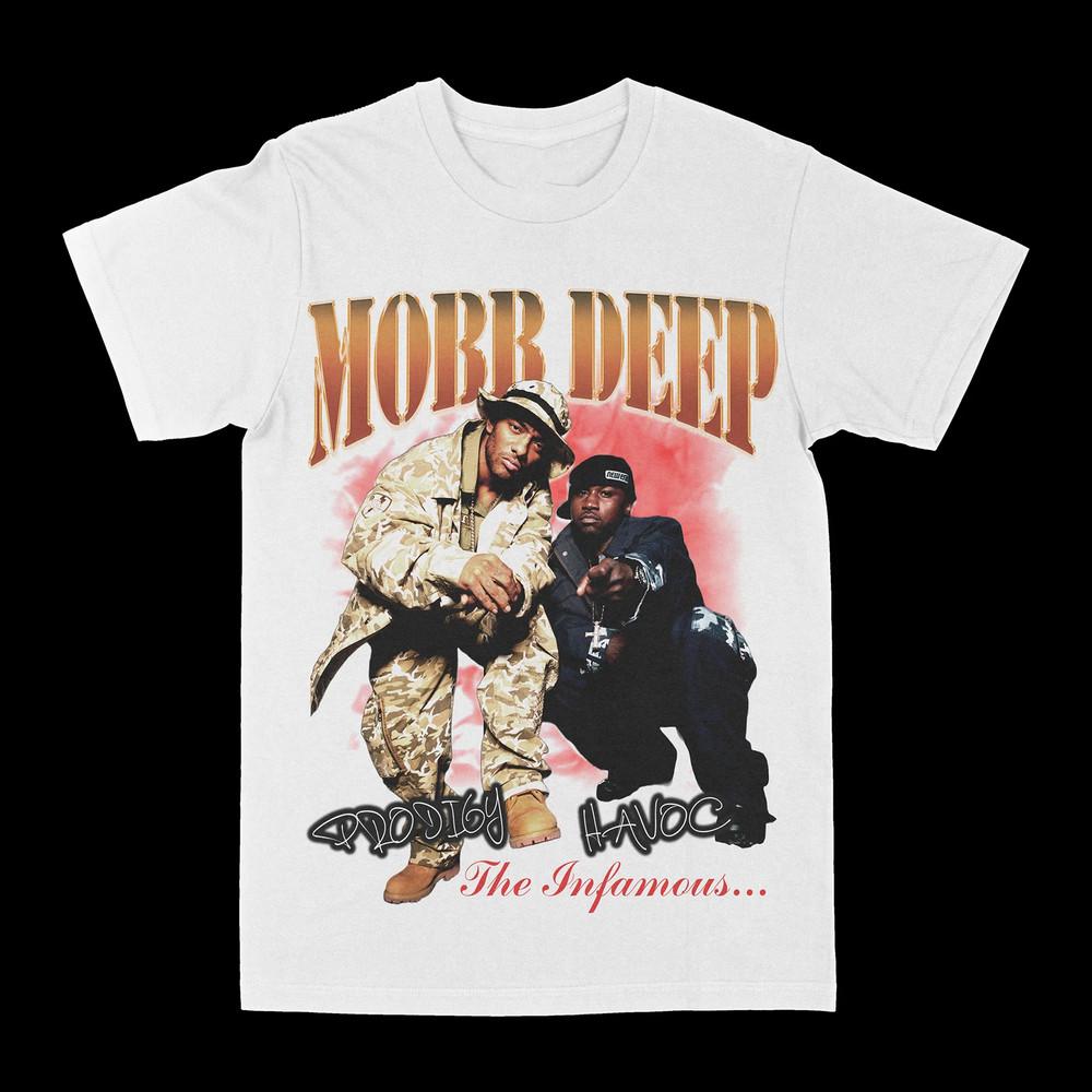 Скандально известный Банд Футболка MOBB DEEP Белый Мужской Унисекс S-5XL LI541 Унисекс Футболка XXXL