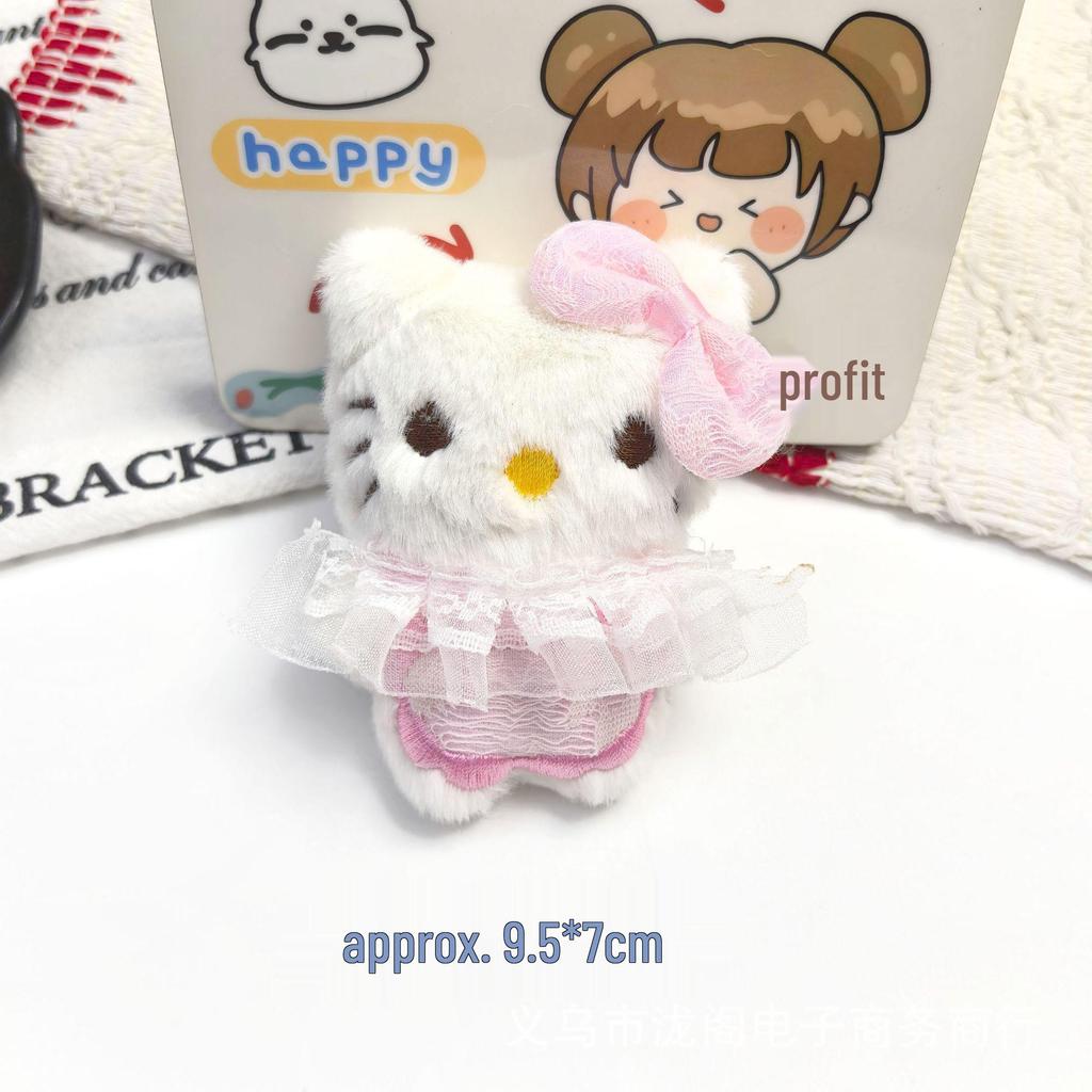 2025 Hello Kitty Squeaky Plush Pendant for DIY Jewelry & Bags