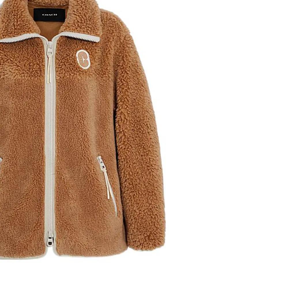 COACH FW22 Jackets Coats Women's Brown (Unisex) Velvet Jackets CB629 HZL