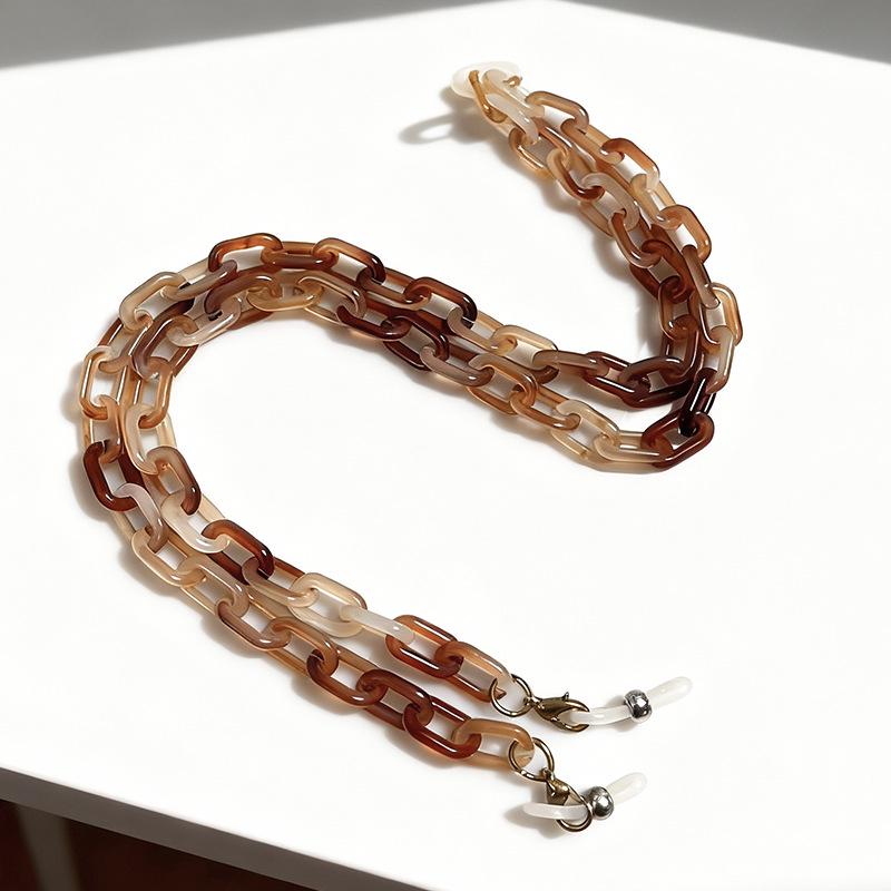 Retro Hip Hop Clear Acrylic Candy Color Chain for Eyeglasses/Pants