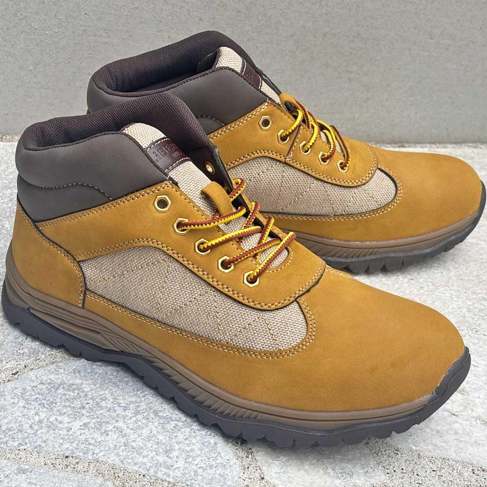 Liberto Edwin Platform Rain Rain Work and Cold Weather Size Men's Boots, Shoes, Boots, Sneakers, Waterproof, Non-Slip, (Yellow, 26.5 cm)