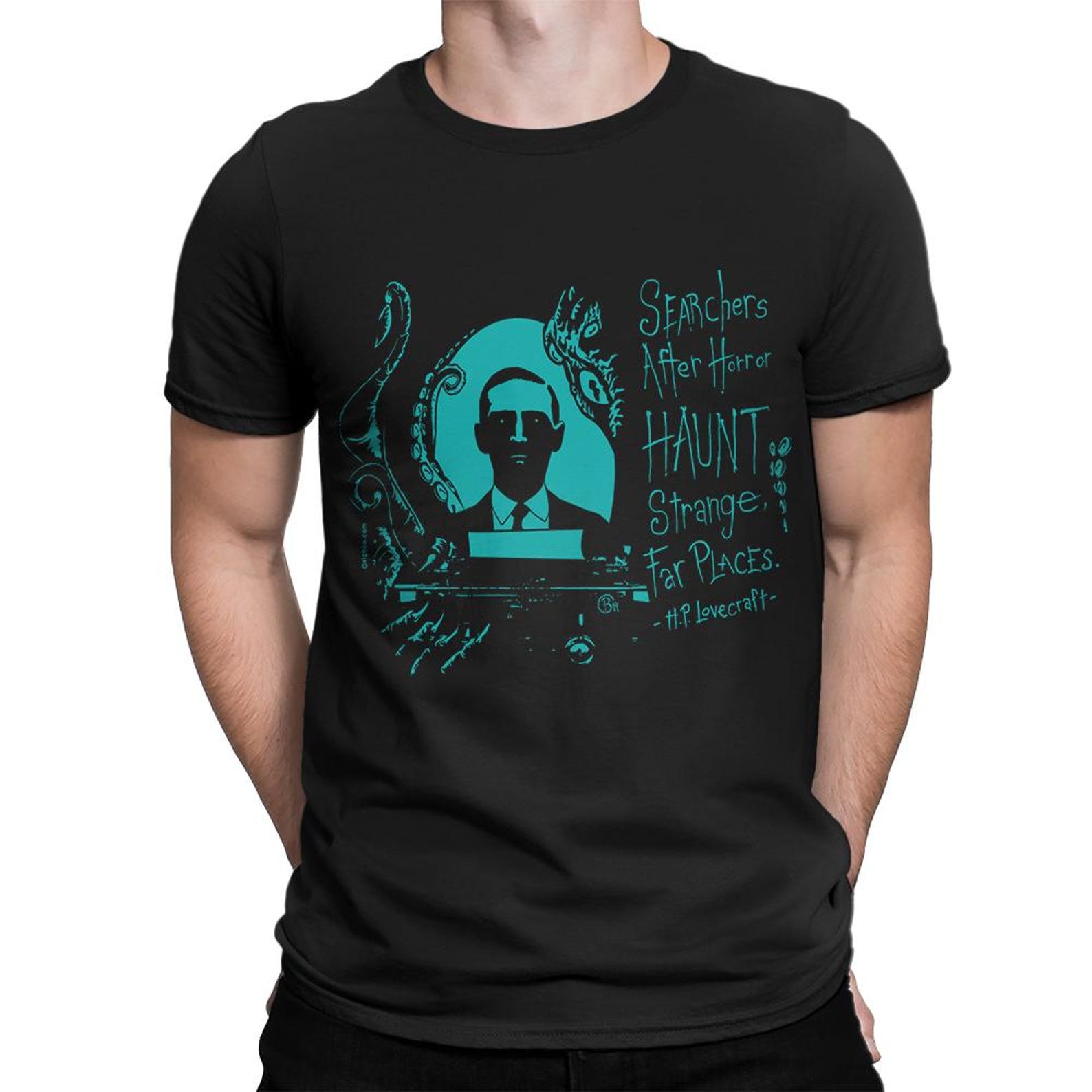 H. P. Lovecraft Quote T-Shirt, Men s and Women s Sizes S