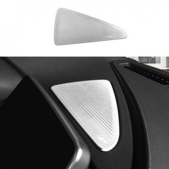 Silver Steel Console Dashboard Speaker Cover Trim 1PC For Cadillac CT5 -