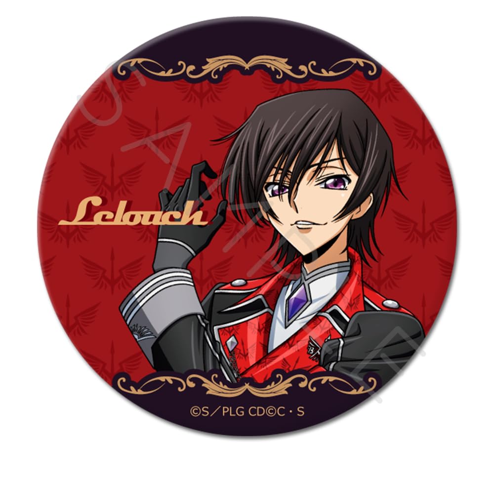 "Code Geass: Lelouch of the Rebellion" 4th Edition Round Tin Badge [75mm] [10 Trading Types] BOX of 10