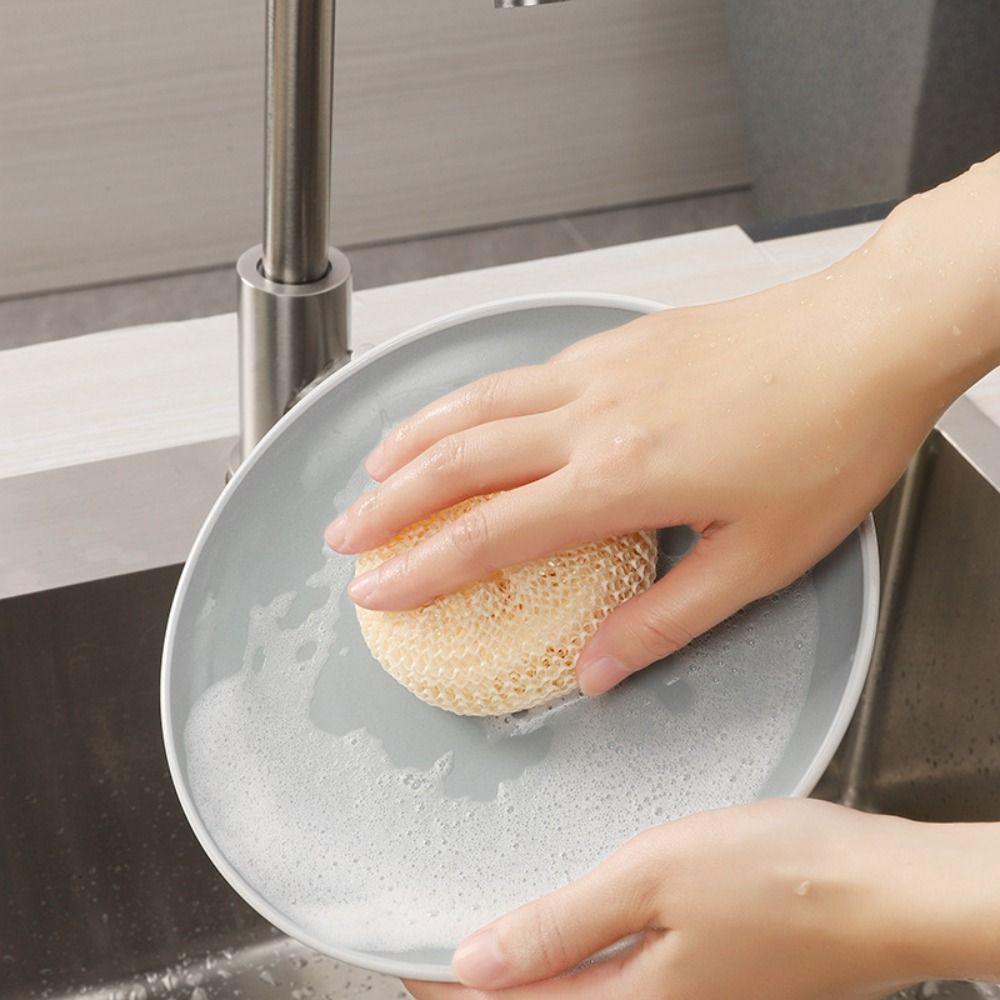 Soft Wash Loofah Sponge No Hurt Scrub Sponges Sponge Scrubber Cleaning Ball  Washing Dish Pot