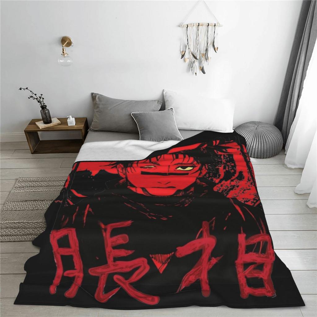 Gemütliche Choso JJk Manga Jujutsu Kaisen Decke Merch Bettwäsche Dekorative Rote Blutdecke Überwurf Ultra-Weiches Flanell für das Büro