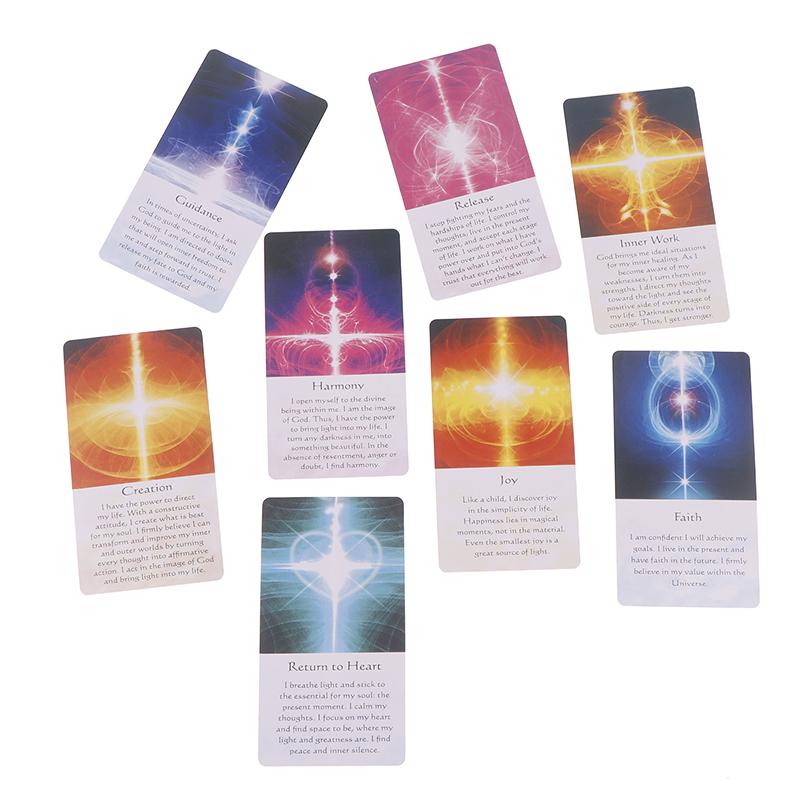Healing Energy Oracle Cards 54Pcs Cards English Version Tarot Deck Wisdom Of The Divine Witchy Beginner Tarot Cards