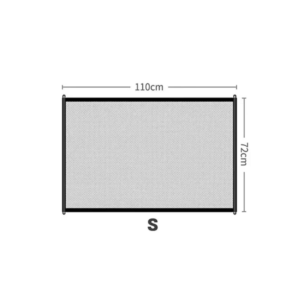 

with Extension Pole Hook Baby Safety Gate Mesh Punch-free Indoor Gate Barrier Quality Pet Fence 110x72cm