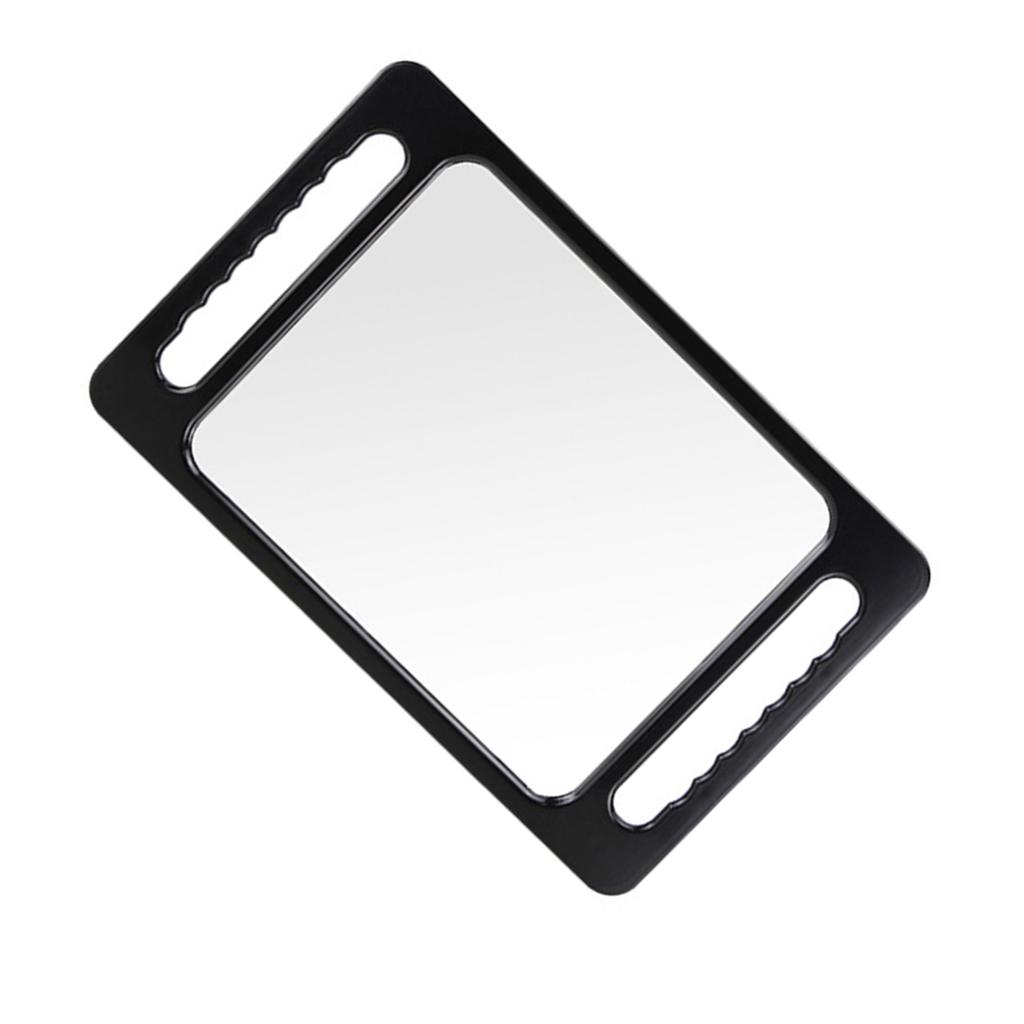 Hand Mirror with Double Handle Handheld Barber Mirror for Hair and Beauty Salon Haircut Mirror with Double Handgrip