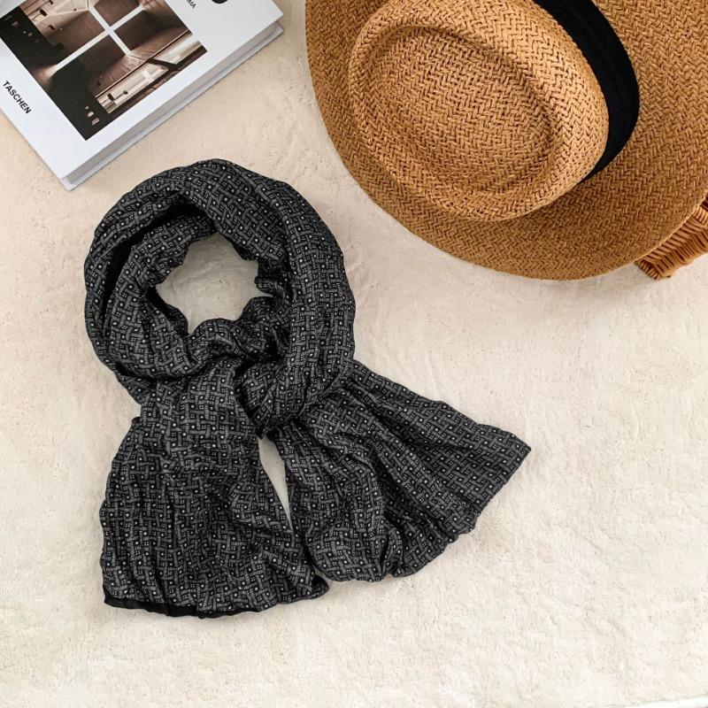 Scarf atmosphere new multi-functional cotton and linen bag headscarf fashion twist braid long scarf warm scarf shawl