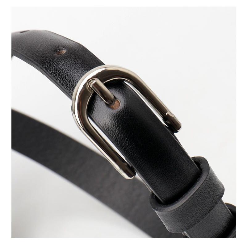 Korean-Style Women’s Versatile Decorative Skinny Jeans Belt Stylish High-End Minimalist Alloy Pin Buckle Student Belt