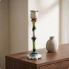 Flower Candle Holder Vintage Decor Gorgeous for Mantel
