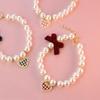 Pet Bow Pearl Collar Cat Jewelry Heart Pendant Necklace Dog Sweet Decorations Puppy Rhinestone Collar Chihuahua Accesorios