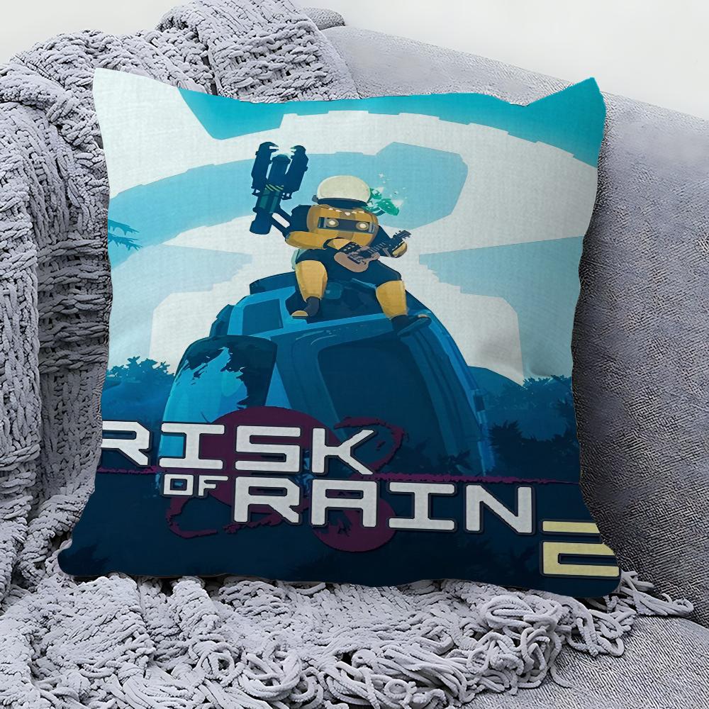 Risk Of Rain Pillowcase Toon Gift Cushion Cover Bedroom Home Sofa Chair Seat Decor Pillow Case