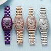 Vintage Quartz Ladies Watch With Steel Band And Water Resistance For Casual Wear