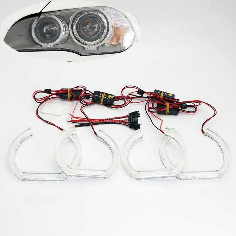 DTM M4 Style LED Daytime Running Light Kit, Ultra Bright Rings for BMW X5 E70 X5M X6 E71 E72 X6M 2008 2009 2010 2011-2014