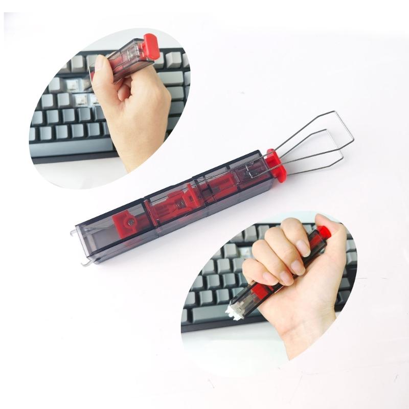 2-in-1 Keycap Puller Switches Remover Hot-swappable Keyboard Cleaner Mechanical Keyboard Keycap Shaft Removal