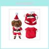 Pet Dog Small Cat Santa Claus Costume Outfit Jumpsuit Clothes Christmas For