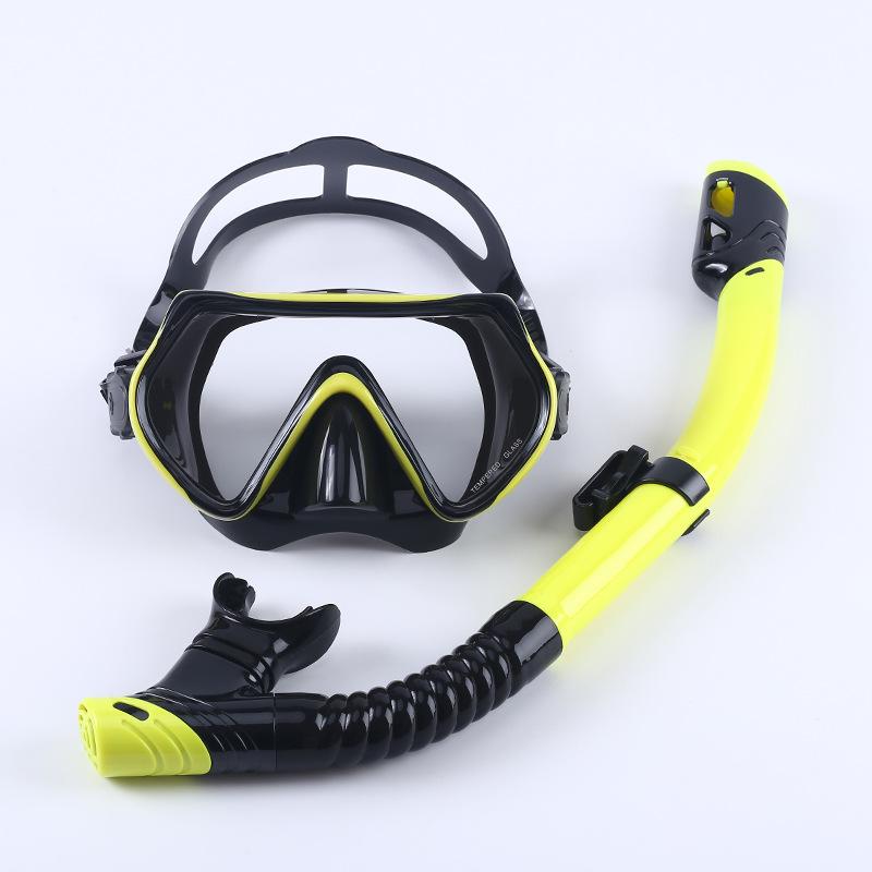 Tauchbrille Schnorchelset Verstellbare Schnalle Großer Rahmen Tauchmaske