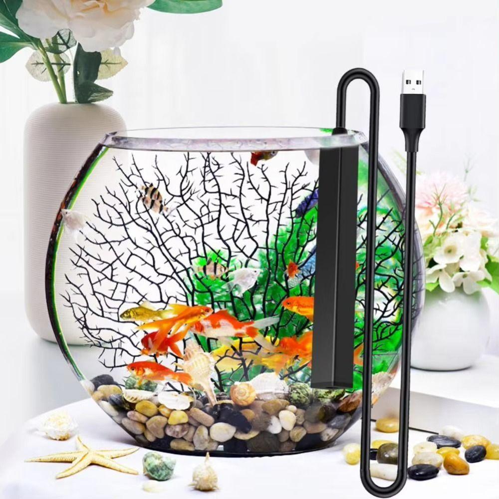 USB Charging Mini Aquarium Heater 5/10W Thermostatic Turtle Heater  For Small Fish Tank
